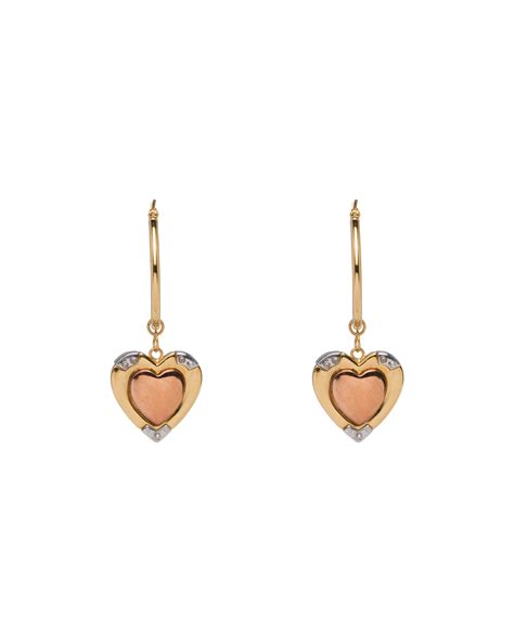 prada heart earrings